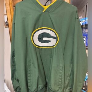 Vintage Greenbay Packers pullover/wind breaker, NFL Team Apparel, men’s large